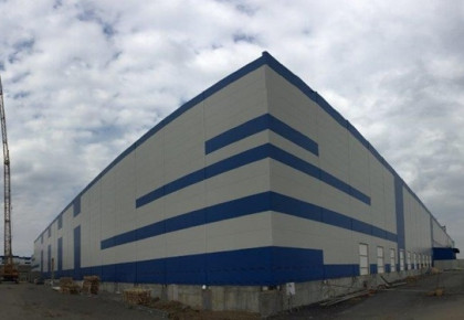Warehouse with attached administrative building